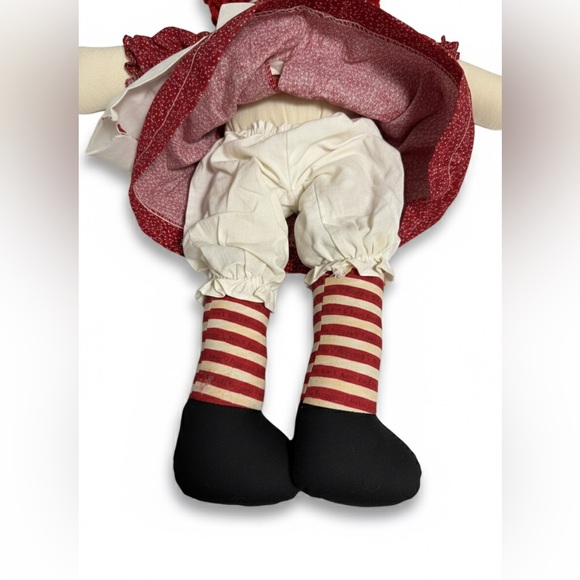 Handmade Raggedy Ann Style Cloth Doll 19” Soft Doll - Picture 5 of 6